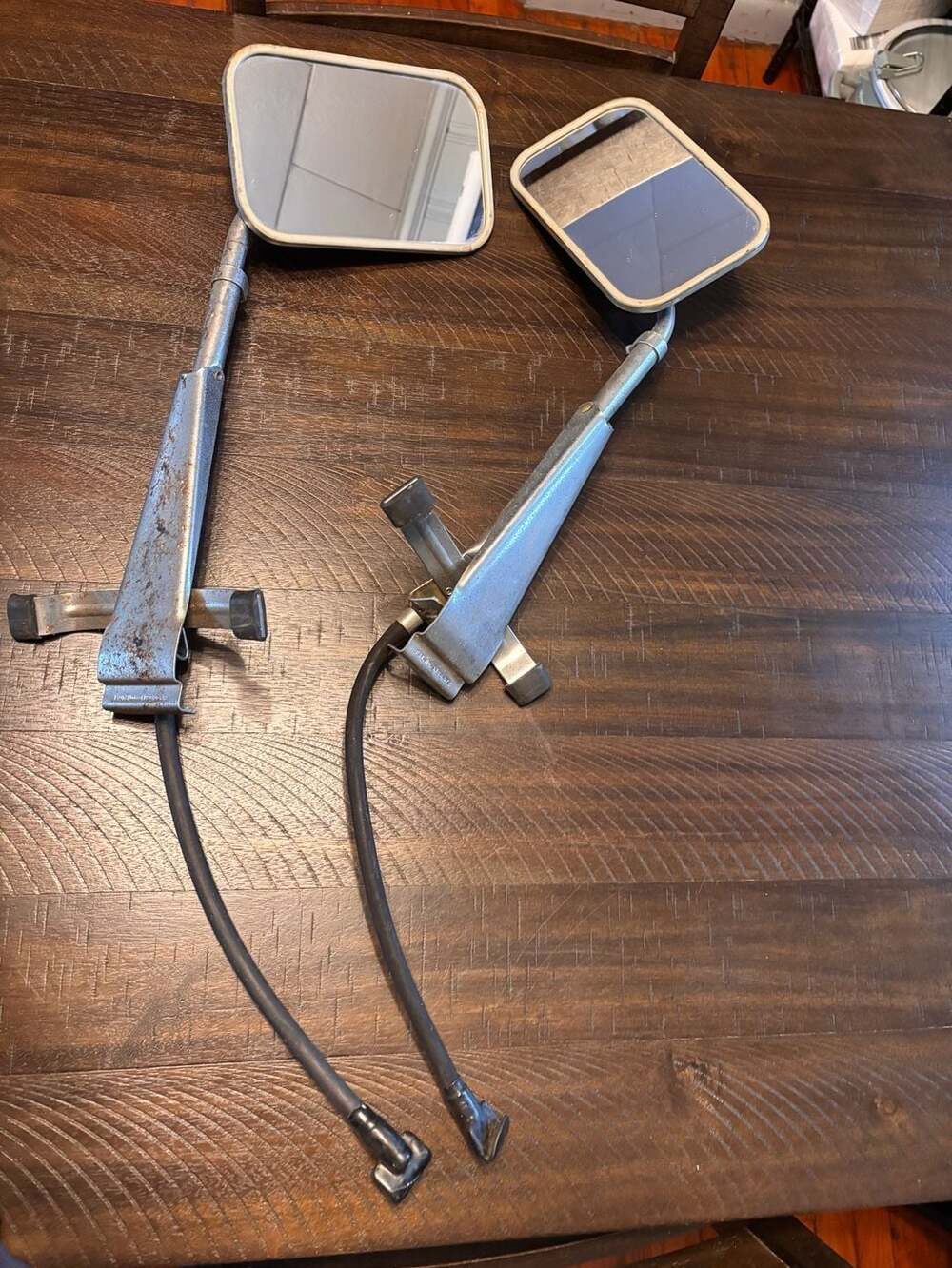 Vintage Universal Clamp-On Trailer Towing Mirrors for Truck and Van